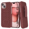 IPhone 15 Case With Tempered Glass Screen Protector, Holster Belt Clip & Built-In Kickstand [Red] -Phone Vibe Shop 15HolsterRed