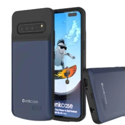 PunkJuice S20+ Plus Battery Case All Blue - Fast Charging Power Juice Bank With 6000mAh