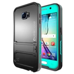Galaxy S6 Waterproof Case, Punkcase SpikeStar Teal Water/Shock/Dirt/Snow Proof | Lifetime Warranty