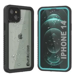 IPhone 14Waterproof Case, Punkcase [Extreme Series] Armor Cover W/ Built In Screen Protector [Teal]