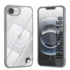 Punkcase IPhone 16e Magnetic Wireless Charging Case [ClearMag Series][Silver] -Phone Vibe Shop 1 ClearMag Iphone 16e 5b276efc edcd 439d b390 8d315c8d6fcc