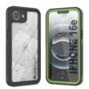 IPhone 16e Waterproof Case, Punkcase [Extreme Series] Armor Cover W/ Built In Screen Protector [Light Green]