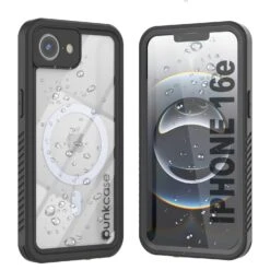 IPhone 16eWaterproof Case, Punkcase [Extreme Mag Series] Armor Cover W/ Built In Screen Protector [Grey]