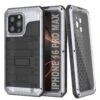 IPhone 16 Pro Max Metal Extreme 3.0 Series Aluminum Waterproof Case IP68 W/Buillt In Screen Protector & Kickstand [White]