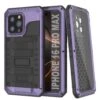 IPhone 16 Pro Max Metal Extreme 3.0 Series Aluminum Waterproof Case IP68 W/Buillt In Screen Protector & Kickstand [Purple]