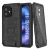 IPhone 16 Metal Extreme 3.0 Series Aluminum Waterproof Case IP68 W/Buillt In Screen Protector & Kickstand [Black]