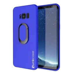 Galaxy S8 Case, Punkcase Magnetix Protective TPU Cover W/ Kickstand, Screen Protector [Blue]
