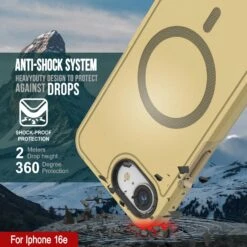 PunkCase IPhone 16e Case, [Spartan 2.0 Series] Clear Rugged Heavy Duty Cover W/Built In Screen Protector [yellow] -Phone Vibe Shop 2 Spartan 2 Iphone 16e 3a5175e5 caa0 4bd2 a207 6f16714c3ae3