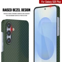 Punkcase Galaxy S25 Plus Carbon Fiber Case [AramidShield Series] Ultra Slim & Light Kevlar [Green] -Phone Vibe Shop 3 Carbon S25 Plus 676b23fd dbe7 43a3 a4fb 5dbd4097f317