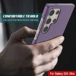 Galaxy S24 Ultra Case, Punkcase CarbonShield, Heavy Duty & Ultra Thin Cover [shockproof][non Slip] [Purple] -Phone Vibe Shop 3 Carbonshield S24 Ultra 1991f8fd c827 466d bdb7 7a475b7d17bd