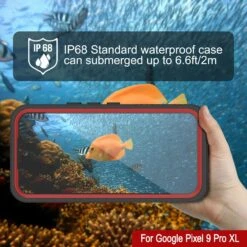 Google Pixel 9 Pro XL Waterproof Case, Punkcase [Extreme Series] Armor Cover W/ Built In Screen Protector [Red] -Phone Vibe Shop 3 Extreme Google Pixel 9 Pro XL 06574cc0 51cf 473b 9a2b 23df7241d4fc
