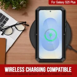 Galaxy S25 Plus Metal Case, Heavy Duty Military Grade Armor Cover [shock Proof] Full Body Hard [Black] -Phone Vibe Shop 3 Metallic S25 Plus a38a6098 f674 4652 bfa0 b8731fca4031