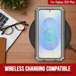 Galaxy S25 Plus Metal Case, Heavy Duty Military Grade Armor Cover [shock Proof] Full Body Hard [Gold] -Phone Vibe Shop 3 Metallic S25 Plus c135a3f3 3ca4 40dc a9c9 d70c7b036600