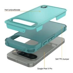 PunkCase Google Pixel 9 Pro Case, [Spartan 2.0 Series] Clear Rugged Heavy Duty Cover W/Built In Screen Protector [Blue] -Phone Vibe Shop 3 Spartan 2 Pixel 9 Pro 6dfd335d c8a8 446a b45f 0bfe7e7bc9f6