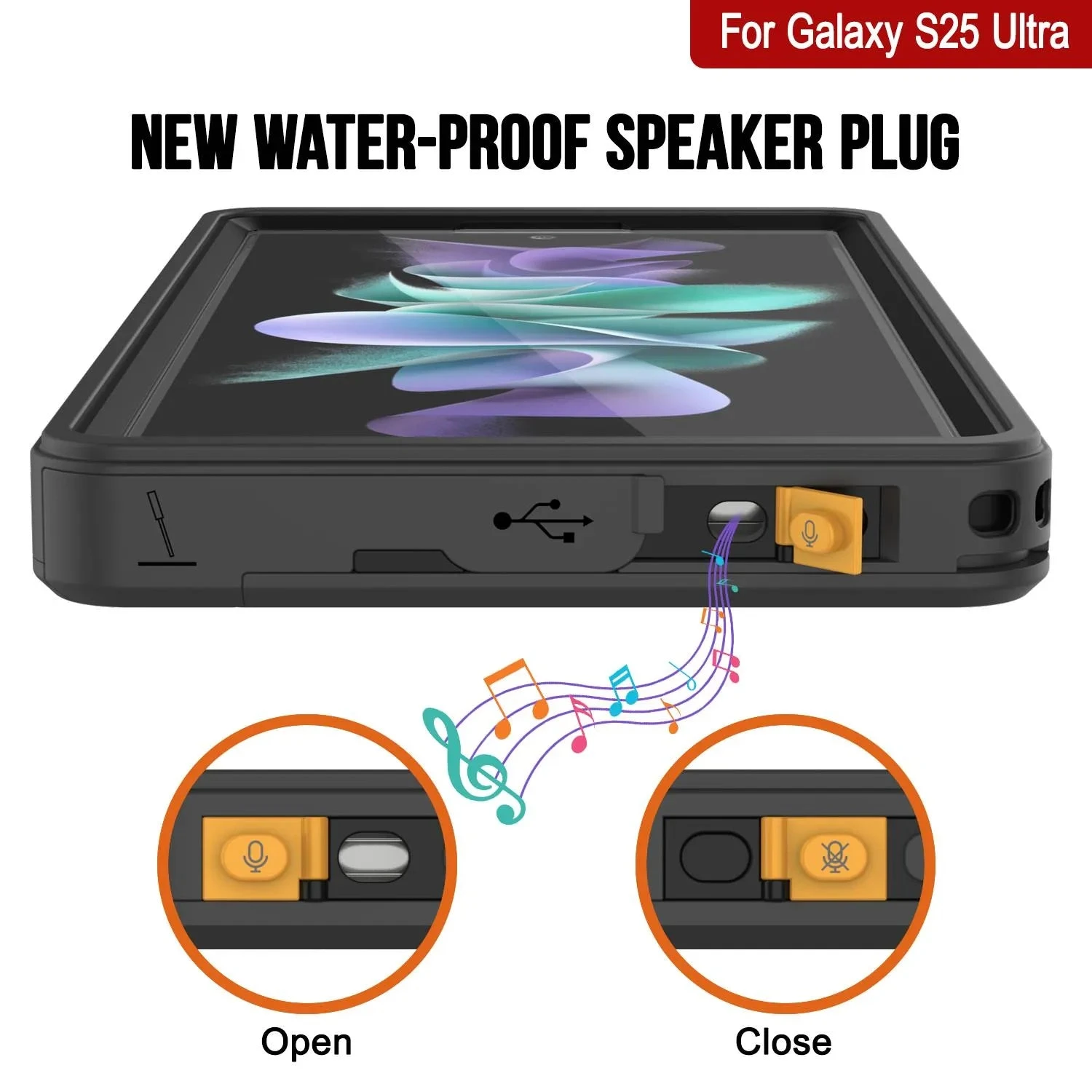 Galaxy S25 Ultra Waterproof Case PunkCase StudStar Clear Thin 6.6ft Underwater IP68 Shock/Snow Proof 5 Galaxy S25 Ultra Waterproof Case PunkCase StudStar Clear Thin 6.6ft Underwater IP68 Shock/Snow Proof - Image 3