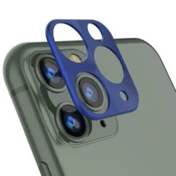 Punkcase IPhone 11 Pro Max Camera Protector Ring [Blue]