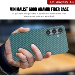 Punkcase Galaxy S25 Plus Carbon Fiber Case [AramidShield Series] Ultra Slim & Light Kevlar [Teal] -Phone Vibe Shop 4 Carbon S25 Plus 4ef14e98 b033 4cd1 bbce 40e1a9fceeb1