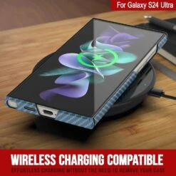 Galaxy S24 Ultra Case, Punkcase CarbonShield, Heavy Duty & Ultra Thin Cover [shockproof][non Slip] [Light Blue] -Phone Vibe Shop 4 Carbonshield S24 Ultra c9a3cb2f 1ad2 4aee 8dea 6d43fb730b12