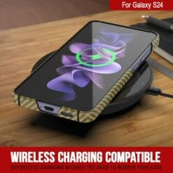 Galaxy S24 Case, Punkcase CarbonShield, Heavy Duty & Ultra Thin Cover [shockproof][non Slip] [Yellow] -Phone Vibe Shop 4 Carbonshield S24 0b749569 7549 497e 8776 a45b24e227df