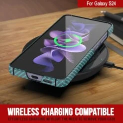 Galaxy S24 Case, Punkcase CarbonShield, Heavy Duty & Ultra Thin Cover [shockproof][non Slip] [Teal] -Phone Vibe Shop 4 Carbonshield S24 29330d86 ceb5 453d b032 fc0839c2860b