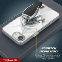 Punkcase IPhone 16e Magnetic Wireless Charging Case [ClearMag Series][Clear] -Phone Vibe Shop 4 ClearMag Iphone 16e 2e9dc7d4 4c69 41dc af36 2bca4e48614b