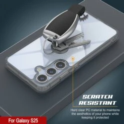 Galaxy S25 Case [Clear Acrylic Series] [Non-Slip] For Galaxy S25 [Grey] -Phone Vibe Shop 4 ClearMag S25 12fe7554 7a28 4c23 9ebb 3dcf52161d21