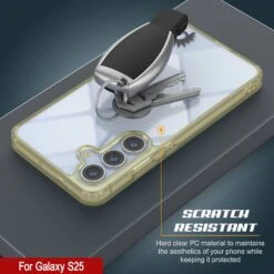 Galaxy S25 Case [Clear Acrylic Series] [Non-Slip] For Galaxy S25 [Yellow] -Phone Vibe Shop 4 ClearMag S25 7483f755 3f0b 4f3e 894e 680089c9c735