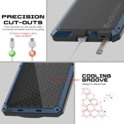 Galaxy S25 Ultra Metal Case, Heavy Duty Military Grade Armor Cover [shock Proof] Full Body Hard [Blue] -Phone Vibe Shop 4 Metallic S25 Ultra 4eb7ddb3 b74b 41e3 adfc 91cabe8c6ff4