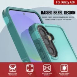 PunkCase Galaxy A36 Case, [Spartan 2.0 Series] Clear Rugged Heavy Duty Cover [Light Blue] -Phone Vibe Shop 4 Spartan 2 A36 f4f8d955 e0f1 4fc7 bad8 36c0d47561a3