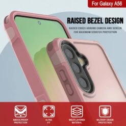 PunkCase Galaxy A56 Case, [Spartan 2.0 Series] Clear Rugged Heavy Duty Cover [Pink] -Phone Vibe Shop 4 Spartan 2 A56 220cdc61 663d 4b52 8554 95fe116a9747