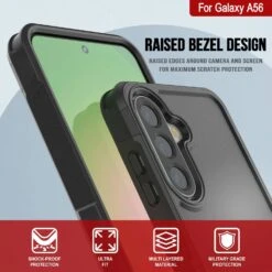 PunkCase Galaxy A56 Case, [Spartan 2.0 Series] Clear Rugged Heavy Duty Cover [Black] -Phone Vibe Shop 4 Spartan 2 A56 24c9d3ae 49f8 47c4 93b9 6f6670d64ea9