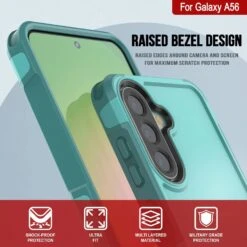 PunkCase Galaxy A56 Case, [Spartan 2.0 Series] Clear Rugged Heavy Duty Cover [Light Blue] -Phone Vibe Shop 4 Spartan 2 A56 a05c45dd d9cc 4665 abb4 f1e24e56e73f