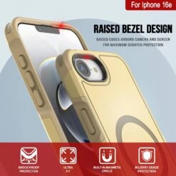 PunkCase IPhone 16e Case, [Spartan 2.0 Series] Clear Rugged Heavy Duty Cover W/Built In Screen Protector [yellow] -Phone Vibe Shop 4 Spartan 2 Iphone 16e 198f29f1 7603 463d b9c8 e60810cf8d3f