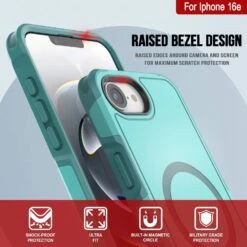 PunkCase IPhone 16e Case, [Spartan 2.0 Series] Clear Rugged Heavy Duty Cover W/Built In Screen Protector [Blue] -Phone Vibe Shop 4 Spartan 2 Iphone 16e be57ed85 1cd8 48dd 86d0 1f70320907b0