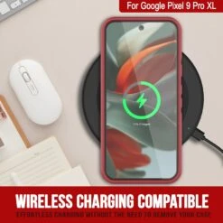 PunkCase Google Pixel 9 Pro XL Case, [Spartan 2.0 Series] Clear Rugged Heavy Duty Cover W/Built In Screen Protector [Red] -Phone Vibe Shop 4 Spartan 2 Pixel 9 Pro XL 84ce9dac 9aae 4d2d 8f36 a1690e7ce374