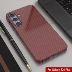 Galaxy S24 Plus Case, Punkcase CarbonShield, Heavy Duty & Ultra Thin Cover [shockproof][non Slip] [Red] -Phone Vibe Shop 5 Carbonshield S24 Plus 448b063c 0c32 4018 a3ae ef63da650ea0