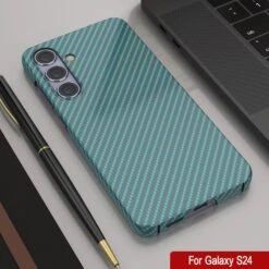 Galaxy S24 Case, Punkcase CarbonShield, Heavy Duty & Ultra Thin Cover [shockproof][non Slip] [Teal] -Phone Vibe Shop 5 Carbonshield S24 b34f6fff 79ac 4aff 8ffb 06da9f107db7