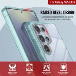 Galaxy S25 Ultra Case [Clear Acrylic Series] [Non-Slip] For Galaxy S25 Ultra [Teal] -Phone Vibe Shop 5 ClearMag S25 Ultra bfa75791 6fe2 4f08 a423 8ae0300ff1c2