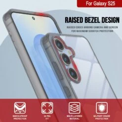 Galaxy S25 Case [Clear Acrylic Series] [Non-Slip] For Galaxy S25 [Grey] -Phone Vibe Shop 5 ClearMag S25 23c510c4 6d12 4d92 9c0d e90bdafff3be