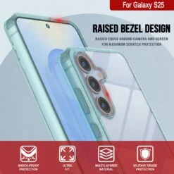 Galaxy S25 Case [Clear Acrylic Series] [Non-Slip] For Galaxy S25 [Teal] -Phone Vibe Shop 5 ClearMag S25 b8dbe6fa 99ee 4a6d be30 6b685f4de105
