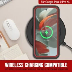 Google Pixel 9 Pro XL Waterproof Case, Punkcase [Extreme Series] Armor Cover W/ Built In Screen Protector [Red] -Phone Vibe Shop 5 Extreme Google Pixel 9 Pro XL b6cbf15f ca1b 4eb4 b83a dee76f4119f5
