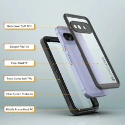 Google Pixel 9a Waterproof Case, Punkcase [Extreme Series] Armor Cover W/ Built In Screen Protector [Black] -Phone Vibe Shop 5 Extreme Google Pixel 9a 7759ce3b 7a5c 4208 b40f 9d35a9ef0d05