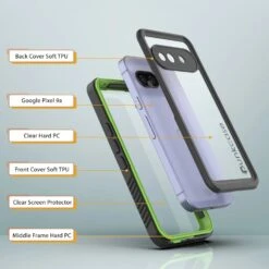 Google Pixel 9a Waterproof Case, Punkcase [Extreme Series] Armor Cover W/ Built In Screen Protector [Light Green] -Phone Vibe Shop 5 Extreme Google Pixel 9a 7b06b460 ed5c 441e b477 4d20d1a507c2