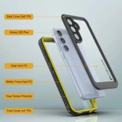 Galaxy S25+ Plus Water/ Shockproof [Extreme Series] With Screen Protector Case [Yellow] -Phone Vibe Shop 5 Extreme S25 Plus 529a8cae a4f2 4cae 950d 82fb5131e9b6