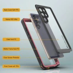 Galaxy S25 Ultra Water/ Shockproof [Extreme Series] With Screen Protector Case [Pink] -Phone Vibe Shop 5 Extreme S25 Ultra b4a61cf2 0adc 454e 9d0b 55aecc6605e7