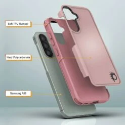 PunkCase Galaxy A56 Case, [Spartan 2.0 Series] Clear Rugged Heavy Duty Cover [Pink] -Phone Vibe Shop 5 Spartan 2 A56 0fe1d098 5ab4 4223 9dda a407515754c8
