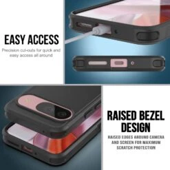 PunkCase Google Pixel 9 Case, [Spartan 2.0 Series] Clear Rugged Heavy Duty Cover W/Built In Screen Protector [Yellow] -Phone Vibe Shop 5 Spartan 2 Pixel 9 4c2ef8c7 75fb 4a59 acd5 9c0d5daea7ec