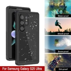 Galaxy S25 Ultra Waterproof Case PunkCase StudStar Black Thin 6.6ft Underwater IP68 Shock/Snow Proof -Phone Vibe Shop 5 Studstar S25 Ultra 0f4e7eaa 9f45 447a 9d08 6709e3605c99