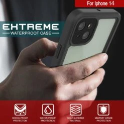 IPhone 14Waterproof Case, Punkcase [Extreme Series] Armor Cover W/ Built In Screen Protector [Black] -Phone Vibe Shop 5 e23fd4c3 6f83 4c94 b06e 06efb1ee3a18