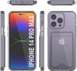 IPhone 14 Pro Max Card Holder Case [Crystal CardSlot Series] [Slim Fit] -Phone Vibe Shop 611uvjki8DL. AC SL1500